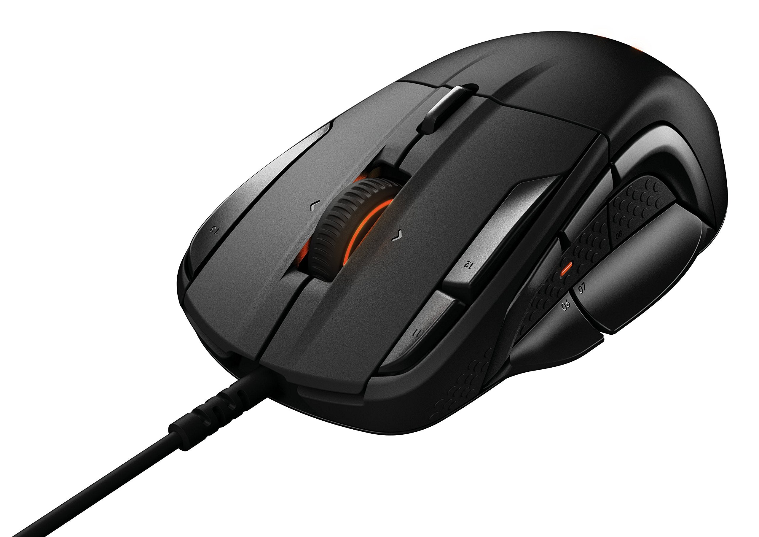 SteelSeries Rival 500 MMO/MOBA 15-Button Programmable Gaming Mouse -Black (7922968363246)